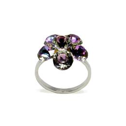 Inel argint si cristale swarovski, bijouxmag, ada , marime 55, argint 925