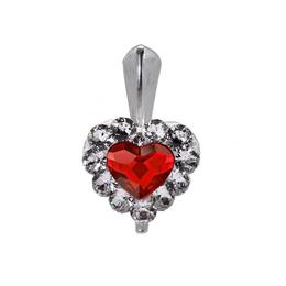 Pandantiv argint, si cristale swarovski, 1.65 cm, melanie, bijouxmag