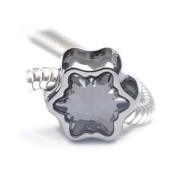 Talisman din Cristale Swarovski, Brie, Charm, Pandantiv, Compatibil Bratari Pandora, Silver Night