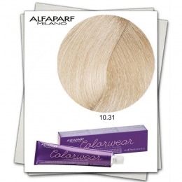 Vopsea fara amoniac - alfaparf milano color wear nuanta 10.31 biondo extrachiaro dorato cenere