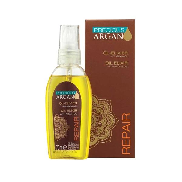 Ulei Tratament Reparator cu Ulei de Argan - Precious Argan Repair Oil Elixir with Argan Oil, 70 ml