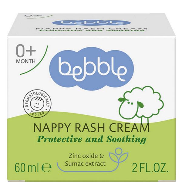 Crema pentru Fundulet Rosu - Bebble Nappy Rash Cream, 60 ml