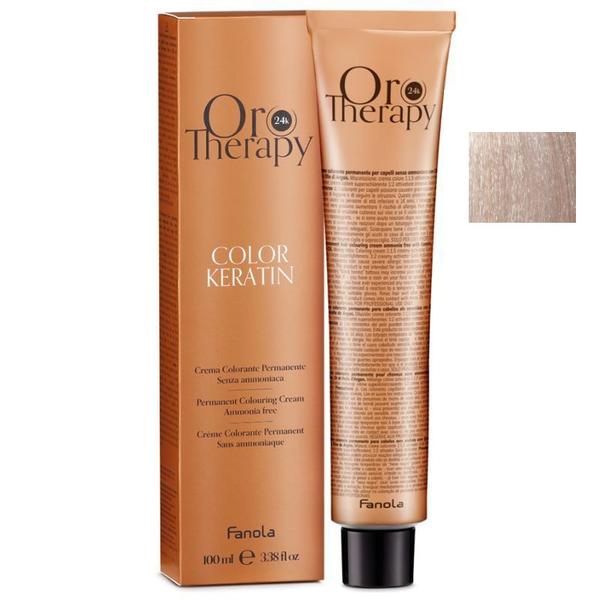 Vopsea Demi-permanenta Fanola Oro Therapy Color Keratin 10.13 Blond Platinat Bej Extra, 100ml