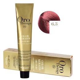 Vopsea permanenta fara amoniac fanola oro therapy color keratin 6.5 blond inchis mahon, 100ml