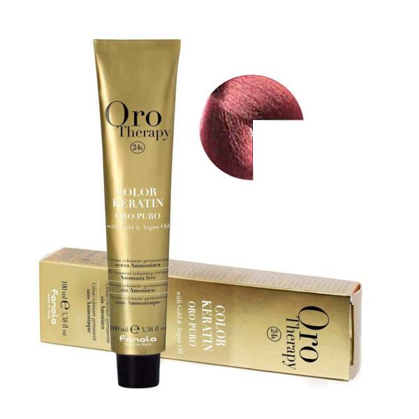 Vopsea Demi-permanenta Fanola Oro Therapy Color Keratin 6.5 Blond Inchis Mahon, 100ml esteto.ro
