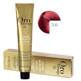 Vopsea Demi-permanenta Fanola Oro Therapy Color Keratin 5.6 Castaniu Deschis Roscat, 100ml