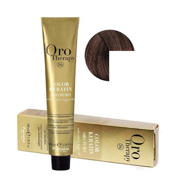 Vopsea Demi-permanenta Fanola Oro Therapy Color Keratin 6.34 Blond Inchis Auriu Aramiu, 100ml esteto.ro