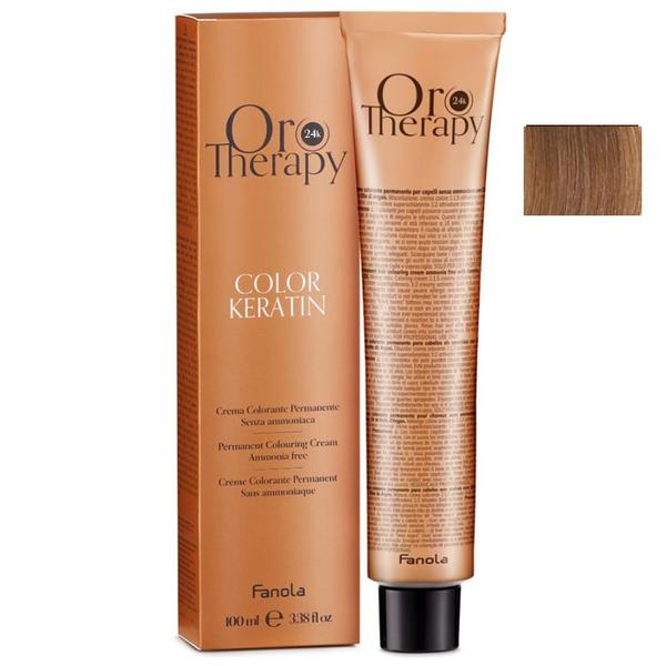 Vopsea Demi-permanenta Fanola Oro Therapy Color Keratin 8.14 Gianduia, 100ml