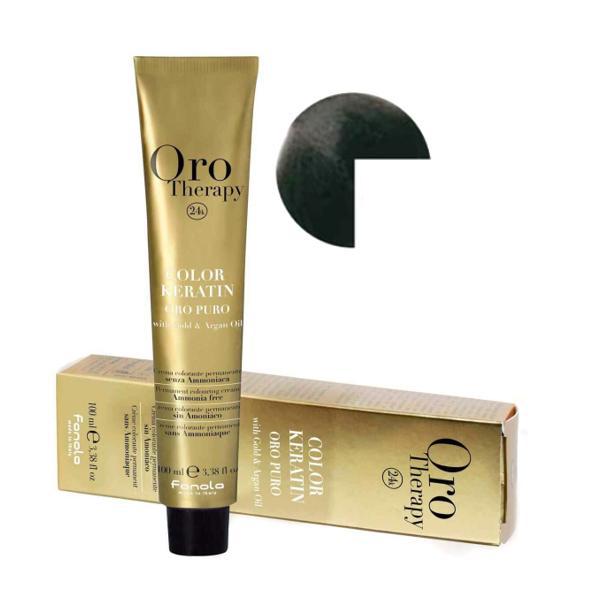 Vopsea Permanenta fara Amoniac Fanola Oro Therapy Color Keratin 5.14 Ciocolatiu Extra Amarui, 100ml