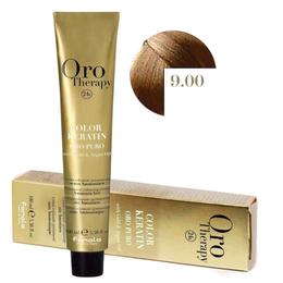 Vopsea permanenta fara amoniac fanola oro therapy color keratin 9.00 blond foarte deschis intens, 100ml