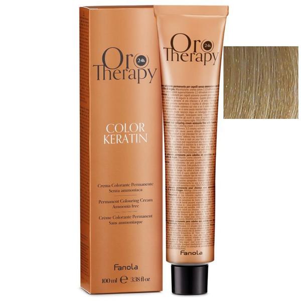 Vopsea Demi-permanenta Fanola Oro Therapy Color Keratin 10.00 Blond Platinat Intens, 100ml