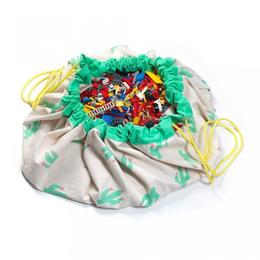 Covor joacă şi organizator jucării 2 in 1 - Cactus