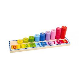 Numaratoare inele colorate de stivuit,tooky toy