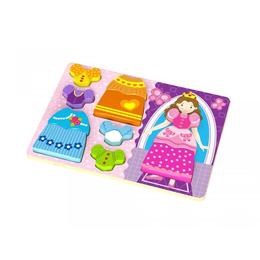 Puzzle lemn,imbraca printesa,tooky toy