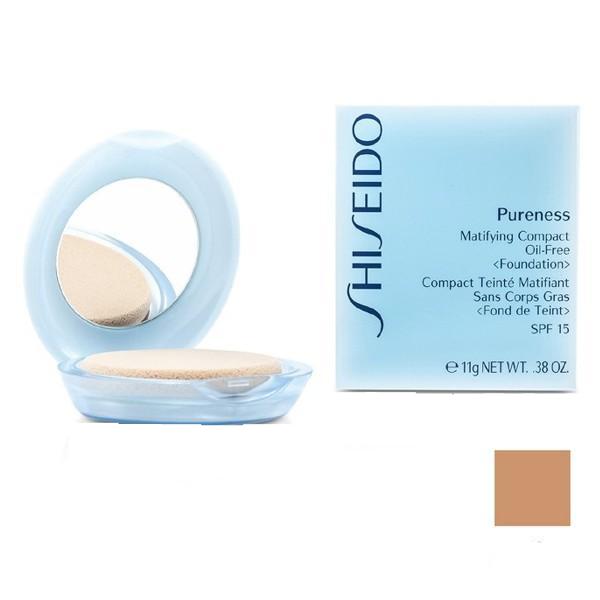 Fond de Ten Compact Matifiant - Shiseido Pureness Matifiying Compact Oil-Free Foundation - 50 Deep Ivory, 11g