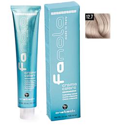 Vopsea crema permanenta fanola 12.7 blond superdeschis platinat iris extra, 100ml
