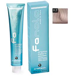 Vopsea crema permanenta fanola 11.7 blond superdeschis platinat iris, 100ml