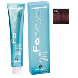Vopsea crema permanenta fanola 5.6 castaniu deschis rosu, 100ml
