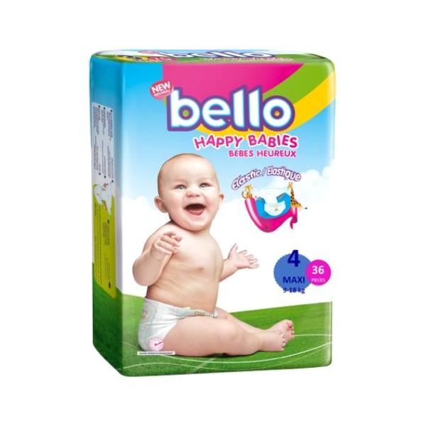 Scutece Copii Bello - Maxi, 9 - 18 kg, 36 buc