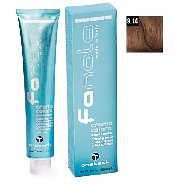 Vopsea Crema Permanenta Fanola 9.14 Nuca, 100ml
