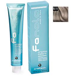 Vopsea crema permanenta fanola 9.11 blond foarte deschis cenusiu intens, 100ml