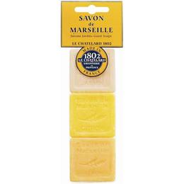 Set cadou sapun natural de marsilia 3x30g iasomie lamaie laptisor matca le chatelard 1802 voiaj hotelier horeca marturii