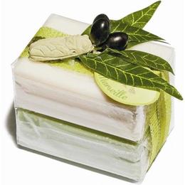 Set cadou doublette sapun natural de marsilia 2x100g masline exfoliant iasomie le chatelard 1802