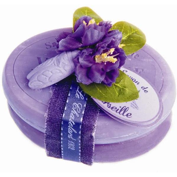 Set Cadou Doublette Sapun Natural de Marsilia 2x100g Violete Mure Smochine Struguri Le Chatelard 1802