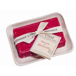 Set Cadou Savoniera Sapun Natural Marsilia 100g Cirese Cerise Griotte Le Chatelard 1802