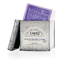 Sapun Natural de Marsilia Cub 300g Cutie Galva Lavanda de Provence Le Chatelard 1802