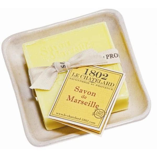 Set Cadou Savoniera Sapun Natural Marsilia Patrat 100g Verveine-Citron Verbina-Lamaie Le Chatelard 1802 esteto.ro imagine pret reduceri