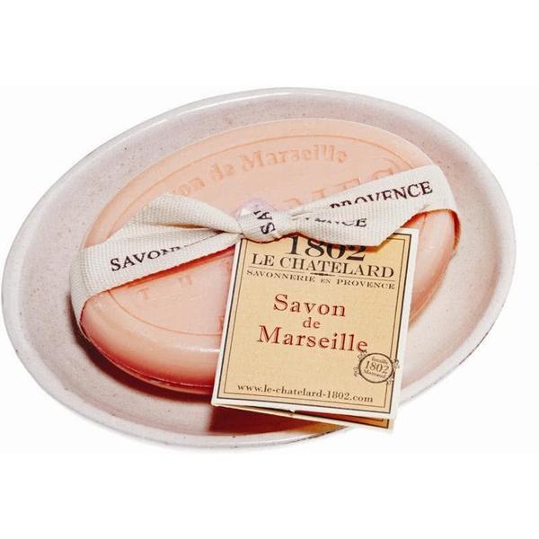 Set Cadou Savoniera Sapun Natural Marsilia Oval 100g Citrice-Ceai Verde Le Chatelard 1802