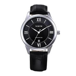 Ceas barbatesc north, curea piele, model elegant, negru