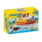 Playmobil 1.2.3  - Corabie si accesorii pentru micii pasionati de apa