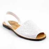 Sandale Avarca Glitter, Alb, 37