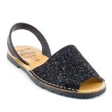Sandale Avarca Glitter, Negru, 38