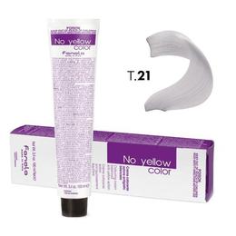 Vopsea crema anti-ingalbenire fanola no yellow color t.21 toner anti-galben albastru, 100ml