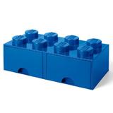 Cutie depozitare LEGO 2x4 cu sertare, albastru (40061731)