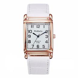 Ceas de dama elegant womage, curea piele white