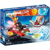 Playmobil City Action - Cu lansatorul de discuri actiunea e la putere! Sparky este la carma.