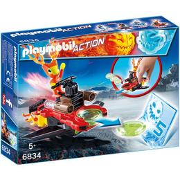 Playmobil City Action - Cu lansatorul de discuri actiunea e la putere! Sparky este la carma.