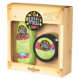 Pachet Cadou pentru Ingrijire Corporala cu Pere si Merisoare Farmona Tutti Frutti - Gel de Baie si Dus 425ml, Unt de Corp 200ml