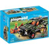 Playmobil Wild Life - Pregatiti pentru aventura? Cu masina de teren copilasii pot explora drumurile din padure.