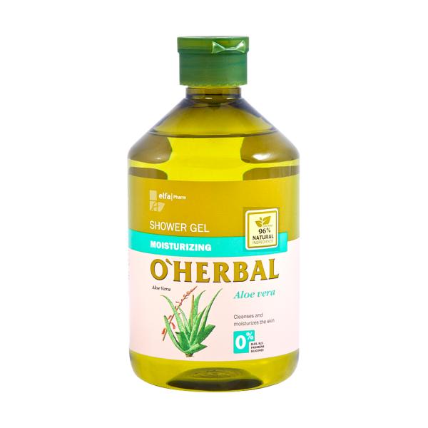 Gel de Dus Hidratant cu Extract de Aloe Vera O'Herbal, 500ml