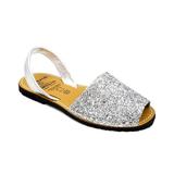 Sandale Avarca Glitter, Argintiu, 38