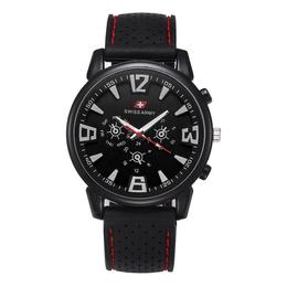 Ceas barbatesc, curea silicon, stil sport, swiss army