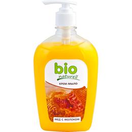 Sapun Lichid cu Glicerina si Extracte de Miere si Lapte Bio Naturell, 500ml