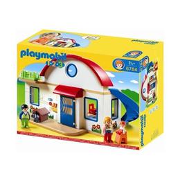 Playmobil 1.2.3 - Casa din suburbie uimeste cu amestecul de culori