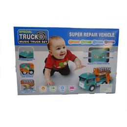 Camion de jucarie cu platforma hidraulica Disney Toy cu sunete si lumini, varsta 3 ani +