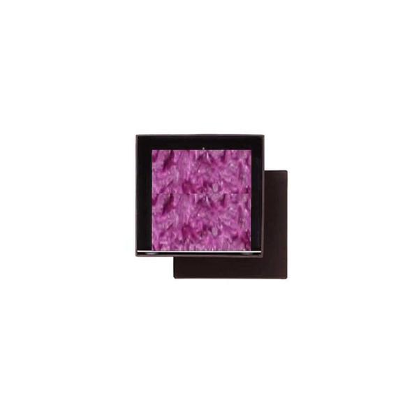 Set Cadou Lumanare Decorativa cu Suport Otel Inox Amabiente Kubus 16433 Violet Plum Mov